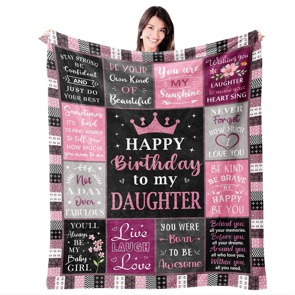 Mosslink daughter blanket full view showing cozy warmth for movie nights