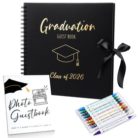 MotiMind graduation guest book 12-inch cover for keepsake messages