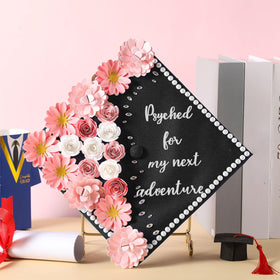 MotiMind graduation cap butterfly stickers provide dazzling accents with a metallic sheen.
