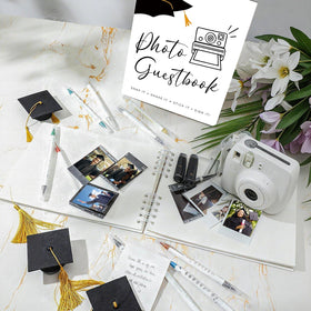 MotiMind graduation sign stand helps easy placement at events.