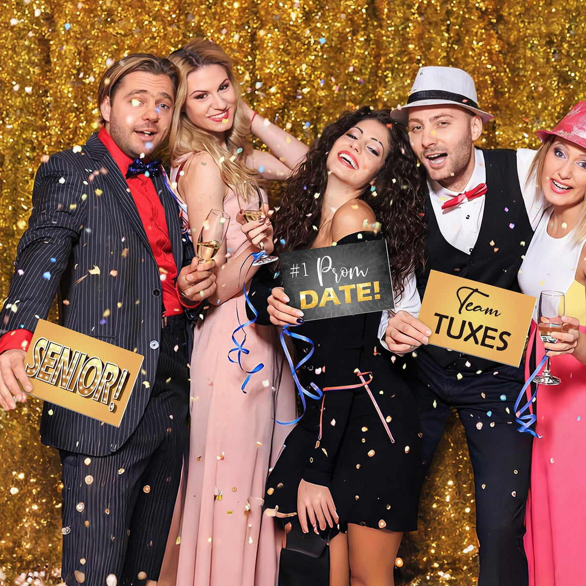 Motiskyy immersive prom backdrop setup with props creates memorable moments.