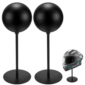 Motofans helmet stand metal with rotation for secure, space-saving display.