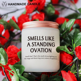 MOTVZC long-burn candle with 50+ hours of clean soy burn