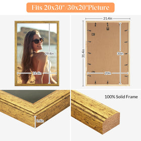 MOUDAMION clear plexiglass front protects memories from dust and scratches.