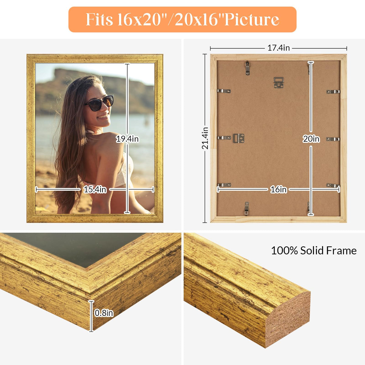 MOUDAMION clear plexiglass front protects memories while preserving clarity.