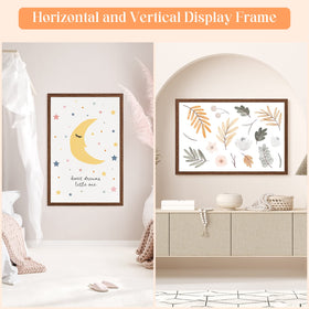 MOUDAMION frame supports vertical or horizontal layouts for versatile wall displays.