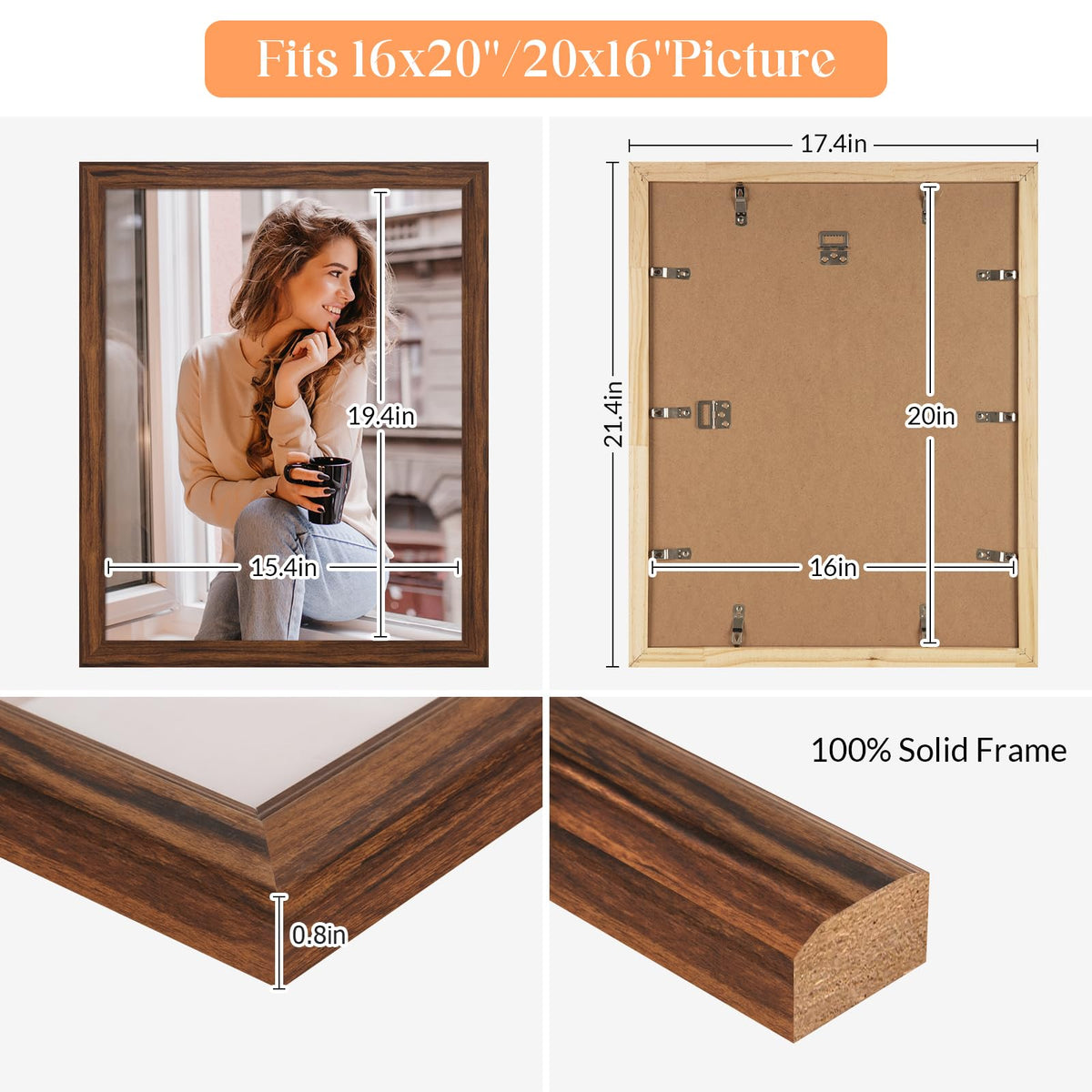 MOUDAMION frame supports horizontal or vertical hanging for flexible galleries