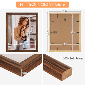 MOUDAMION frame supports horizontal or vertical hanging for flexible galleries
