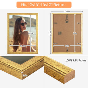 MOUDAMION plexiglass front protects photos from dust and scratches.