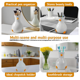 MOUGIGI duck vase stands 14.5 cm tall for eye-catching shelves.