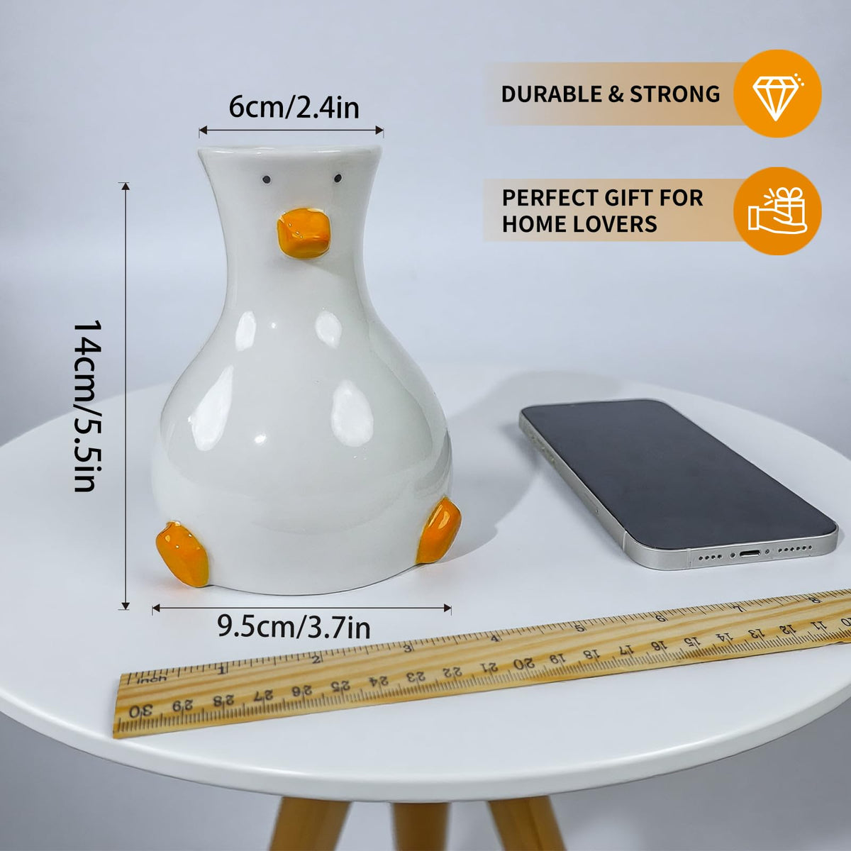 MOUGIGI duck vase head opening 5cm, ideal for single stems.