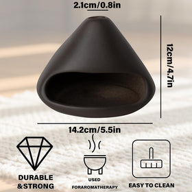 MOUGIGI mini ceramic fireplace fits small spaces for daily mindfulness rituals.