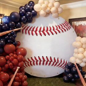 Moukeren baseball banner backdrop adds a bold sports focal point for parties and photos