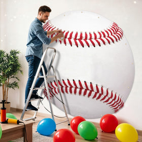 Moukeren baseball banner large-visual-impact helps guests notice from afar