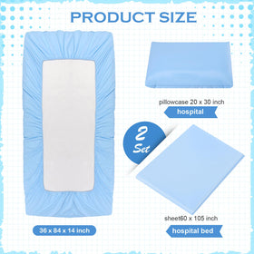 Moukeren fitted sheet 36x84x14 with elastic edge keeping the mattress in place