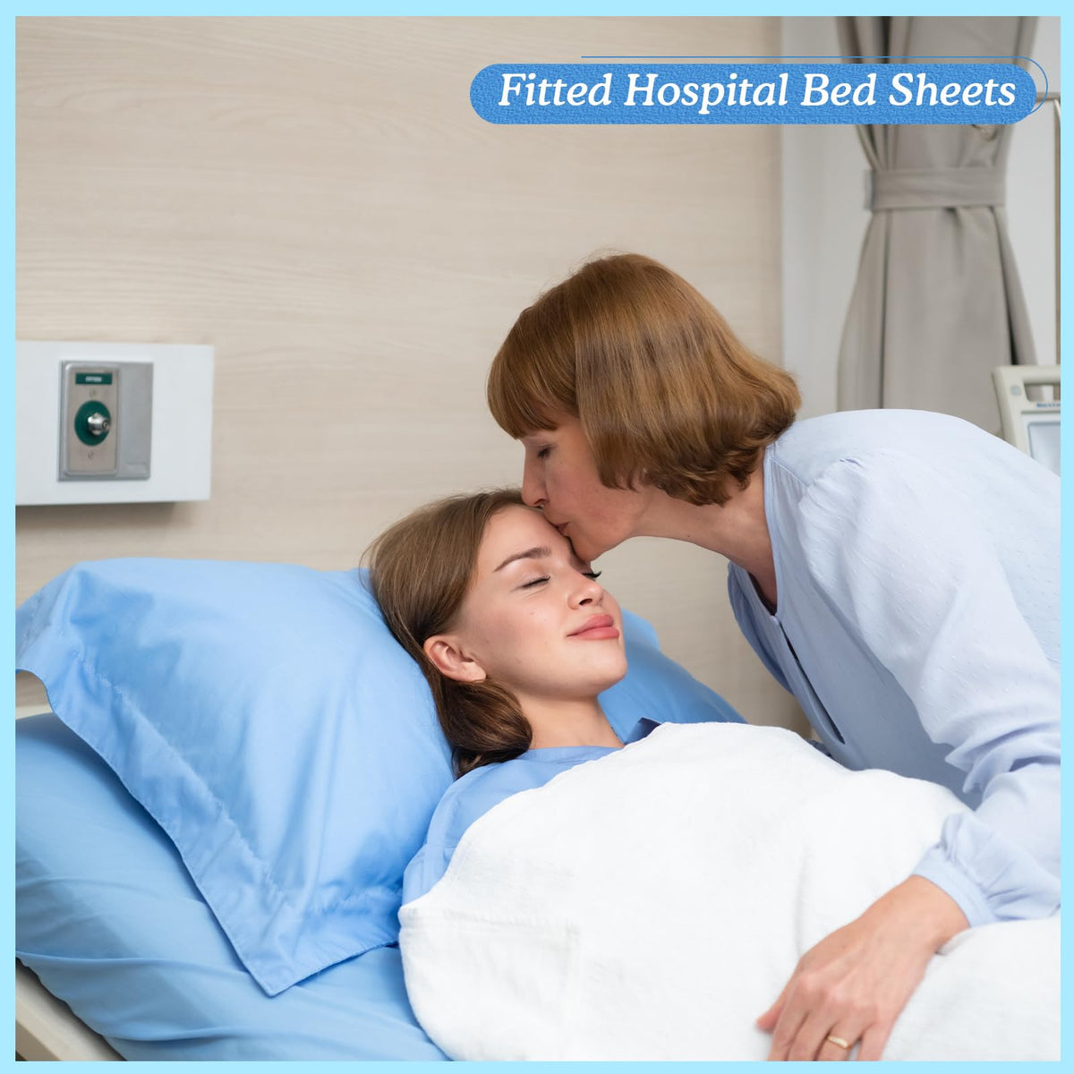Moukeren pillowcase 20x30 blue, smooth and skin-friendly