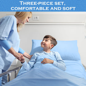 Moukeren wide-use bedding for hospital-to-dorm setups
