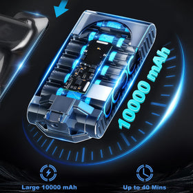 Mounzuikue Dyson V8 battery cell detail focusing on Grade A cells and protection system.