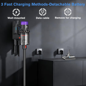 Mounzuikue Dyson V8 battery compatibility chart highlights broad model support.