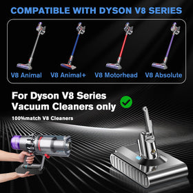 Mounzuikue Dyson V8 battery packaging box showing safe, ready-to-use replacement.