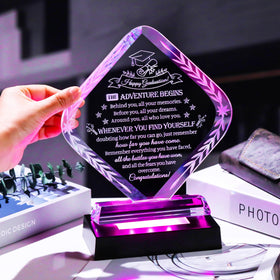 Movdyka LED light base with six color modes provides customizable display.