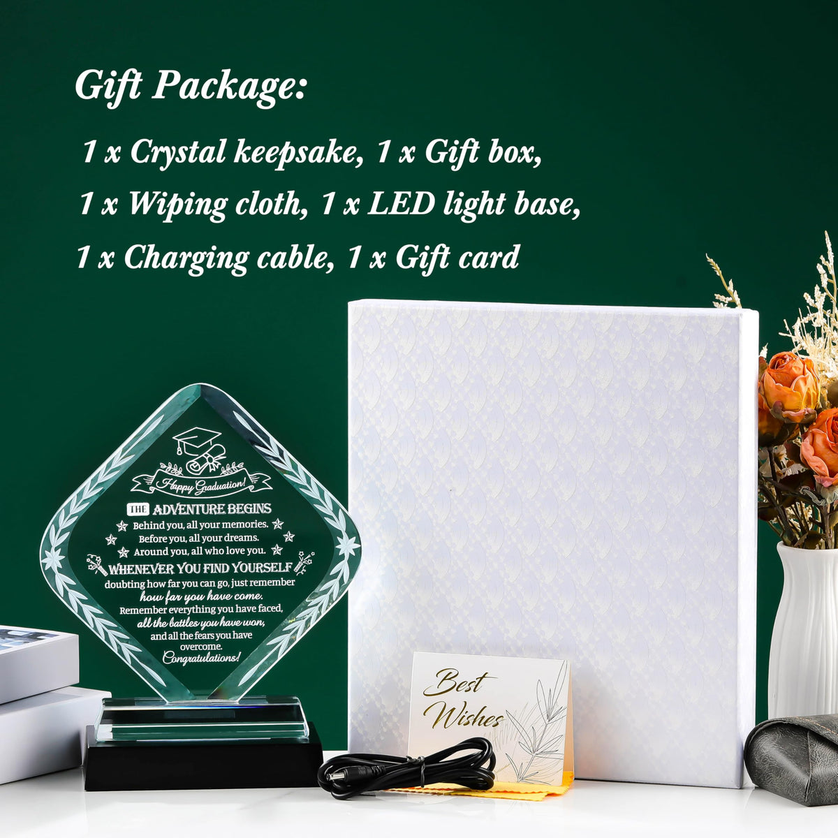 Movdyka rhombus plaque makes a thoughtful gift ready for presentation.