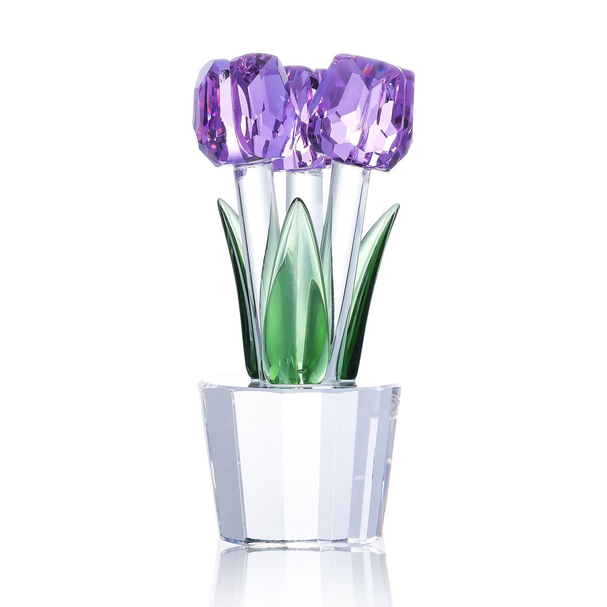 Movdyka Tulips crystal flower purple shines and elevates home decor