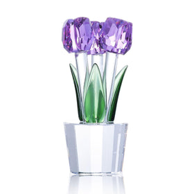 Movdyka Tulips crystal flower purple shines and elevates home decor
