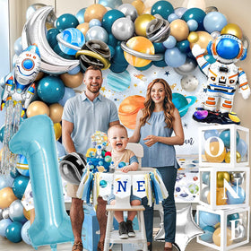 MOVINPE first trip high chair banner adds playful decor for baby's milestone moments.
