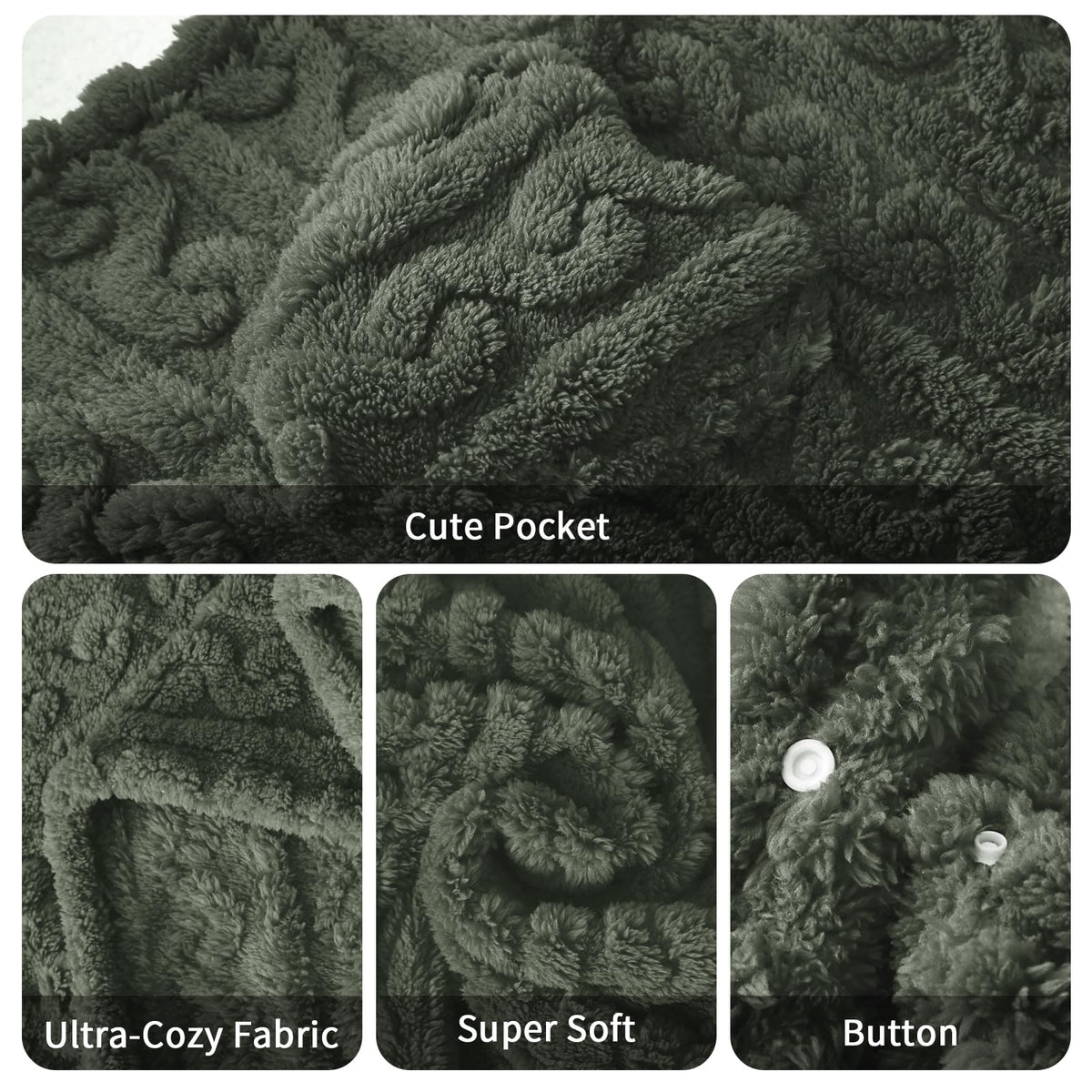 Mowkim cozy hug blanket ideal for home and travel.
