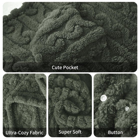 Mowkim cozy hug blanket ideal for home and travel.