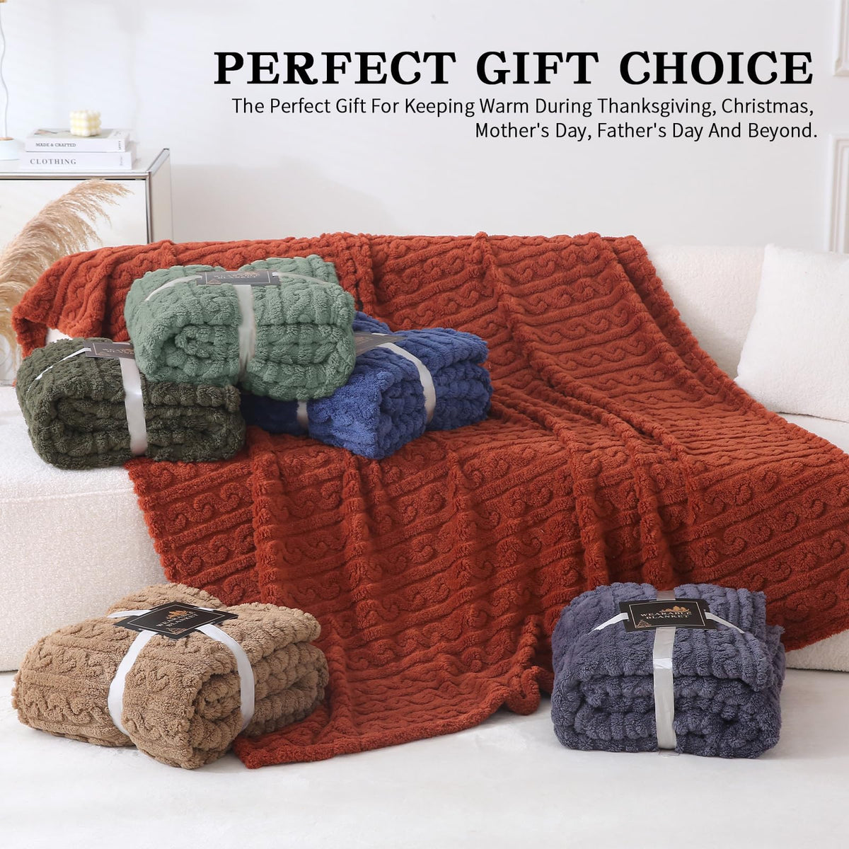 Mowkim cozy shawl demonstrates movement-friendly warmth.