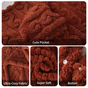 Mowkim rust shawl blanket makes a thoughtful gift for cozy comfort