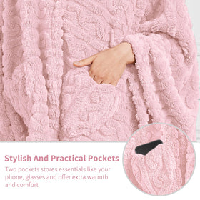 Mowkim sherpa close-up pink shows ultra-soft texture and cozy feel