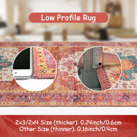 Skid-resistant backing keeps the Moynesa rug in place for kids