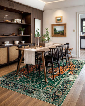 Versatile Moynesa Tiger 5x7 rug for living rooms, bedrooms, offices, and dining.
