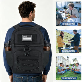 Mozeto lunch cooler backpack all-around design for outdoor adventures and everyday use.