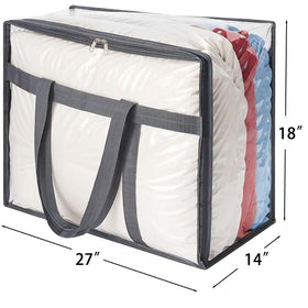 Mr Hsiung & Mrs Yin seasonal-clothes storage bag keeps jackets tidy