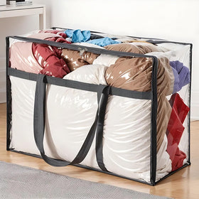 Mr Hsiung & Mrs Yin transparent bedding bag with zipper for quick identification