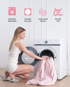 Mr. Sandman machine-washable blanket for easy care and longevity