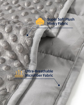 Mr. Sandman queen-size weight blanket on bed ready for restful sleep