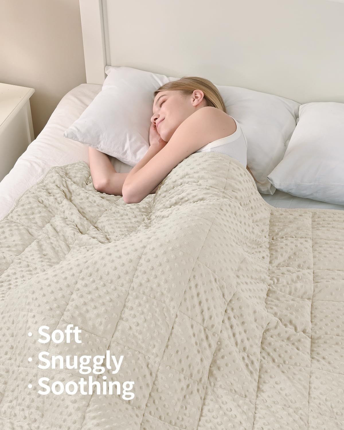Reversible, dual-sided design offers year-round comfort in two textures.
