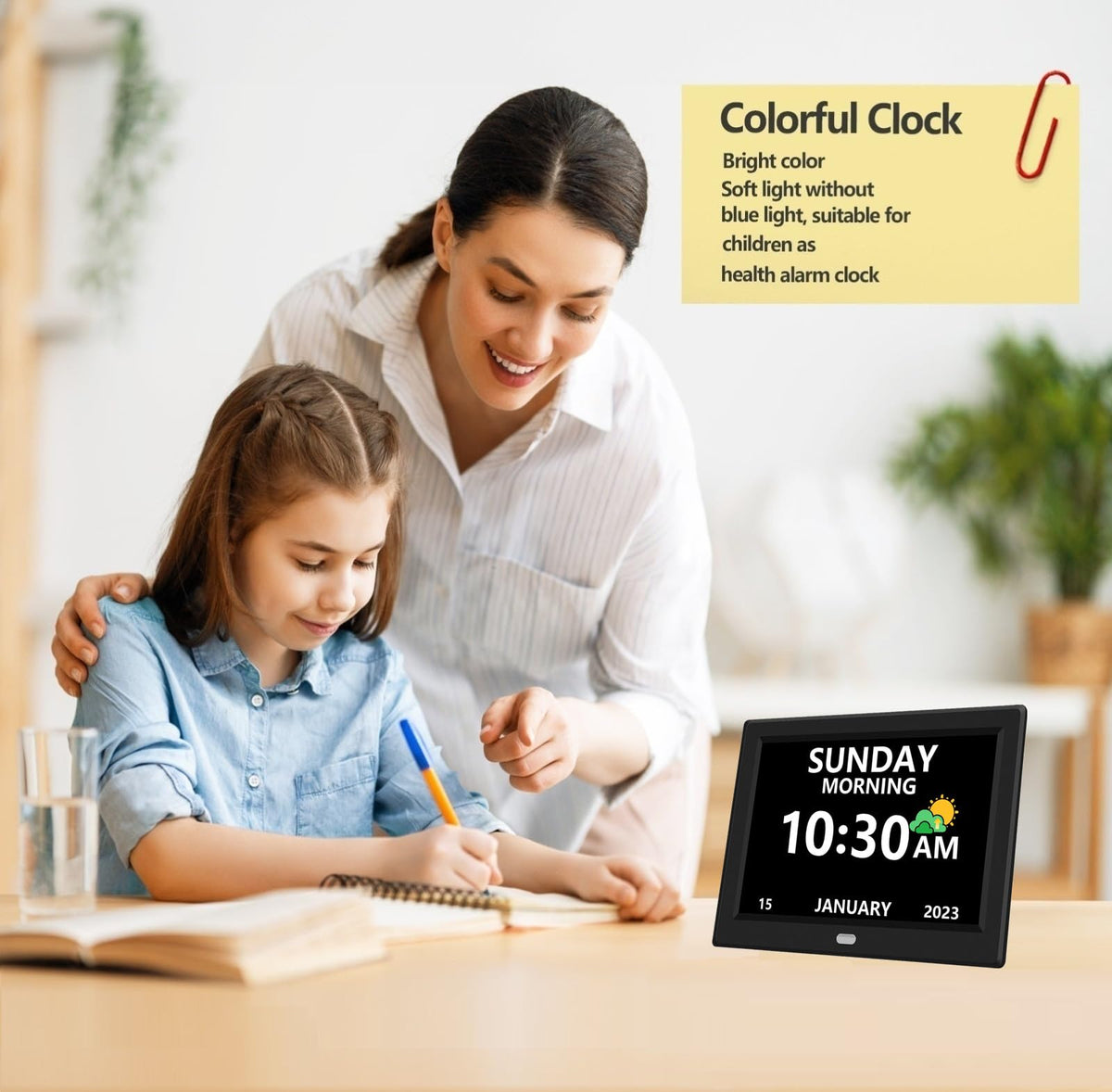 MRCHYDZ clock display modes for easy readability in various spaces