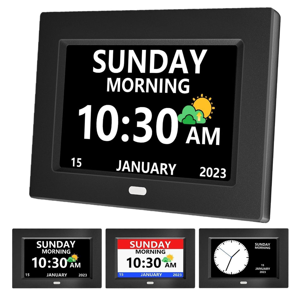 MRCHYDZ 7-inch clock with large display for easy time reading at a glance