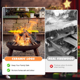 MrGas Log multi-purpose logs suit various fireplaces and displays.