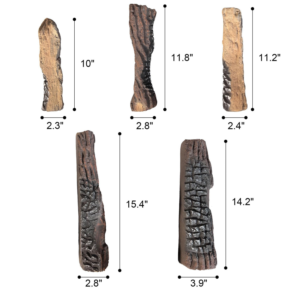 MrGas Log realistic appearance logs glow like real wood.