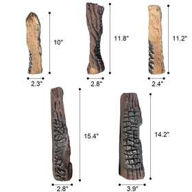 MrGas Log realistic appearance logs glow like real wood.