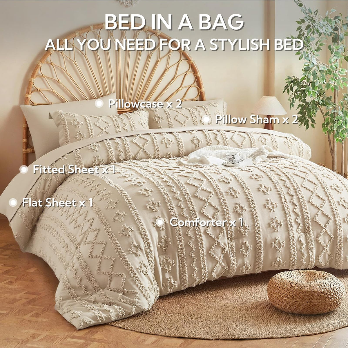 MR&HM pillow shams and pillowcases coordinated for a polished look