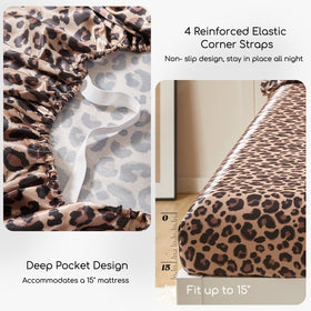 MR&HM satin corner straps secure the mattress for a snug fit
