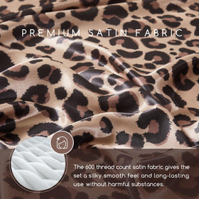 MR&HM satin queen fitted sheet with 15-inch pocket stays in place